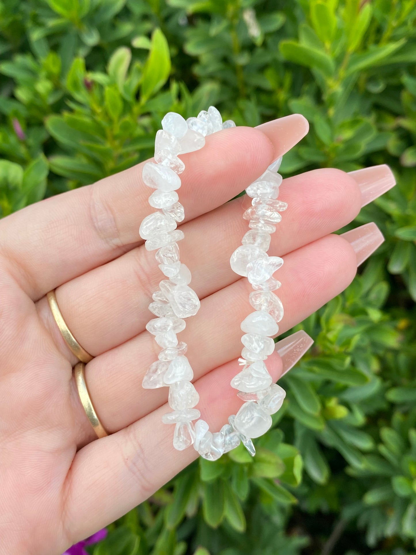 Clear Quartz Chip Bracelet