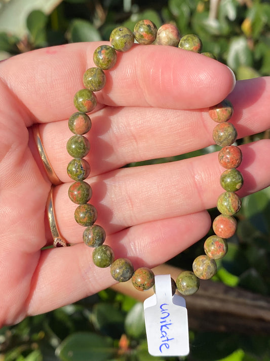 Unakite 6mm Bracelet