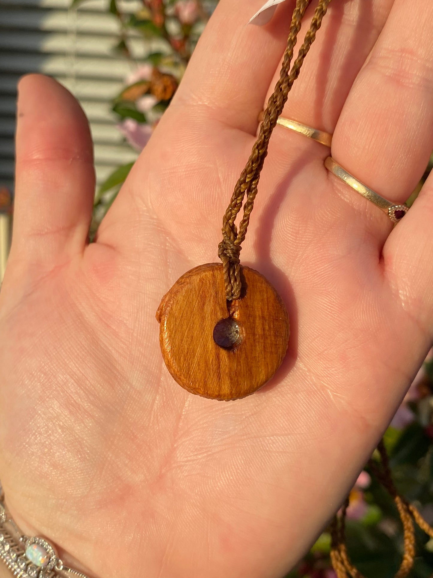 Amethyst in Rimu Necklace