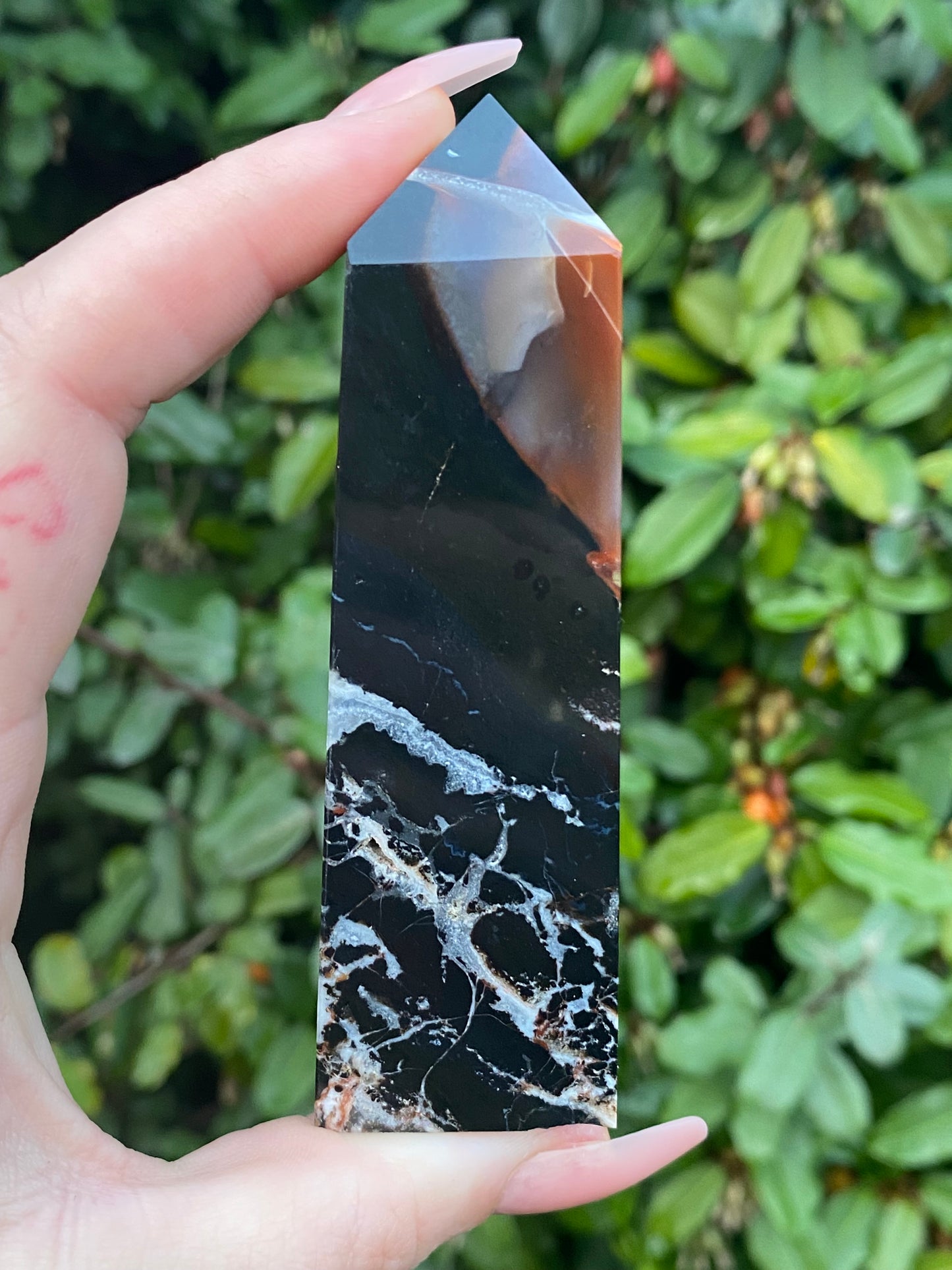 Indian Agate Polished Point - 130g