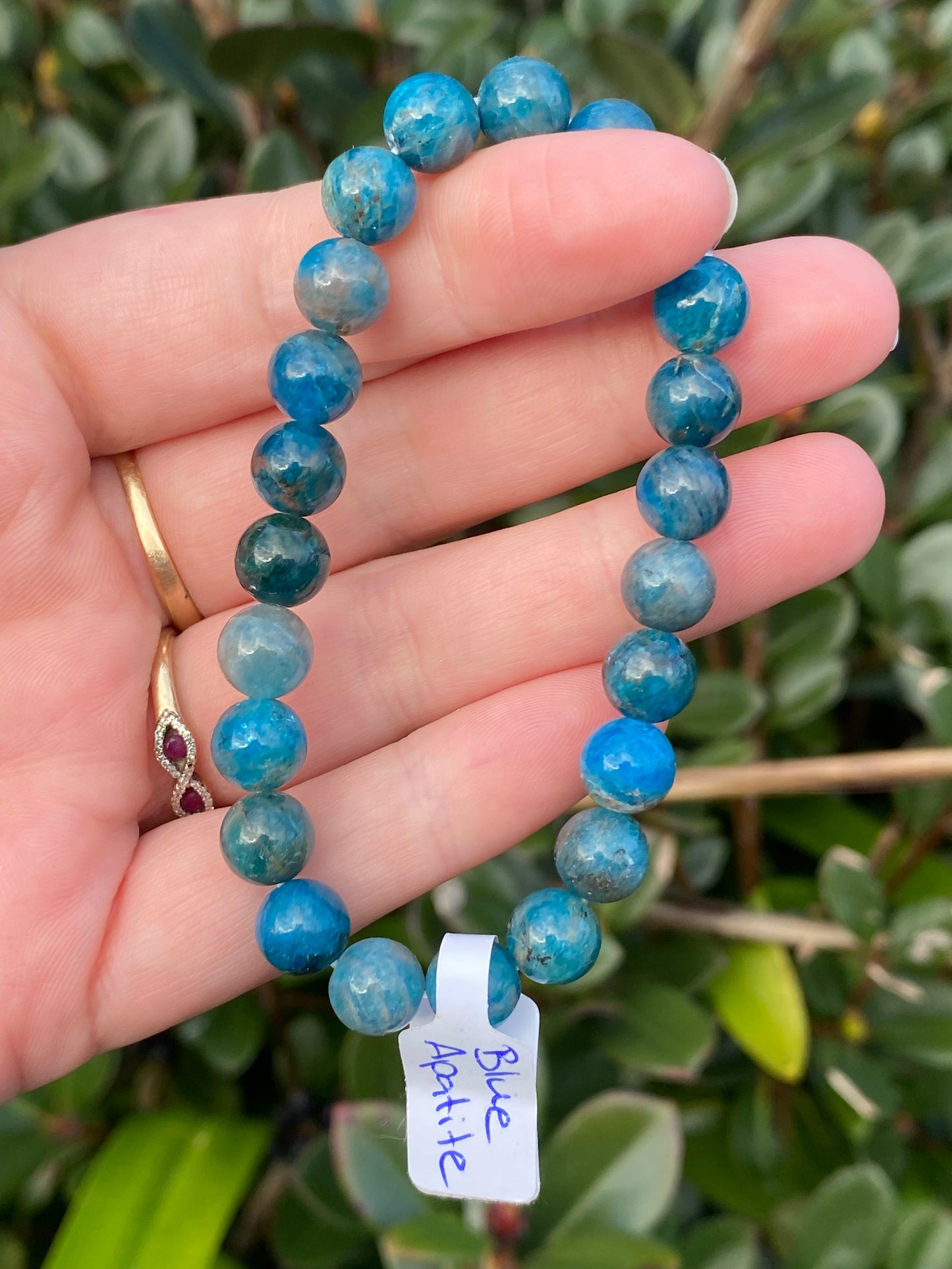 Blue Apatite 8mm Bracelet