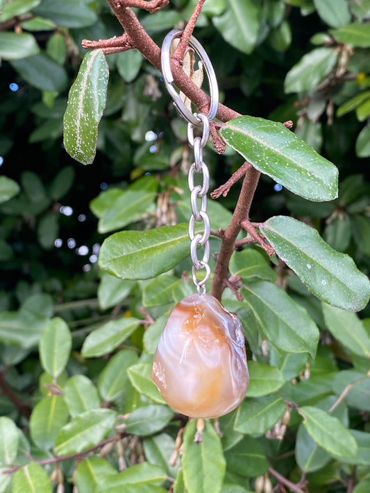 Agate Tumble Keychain