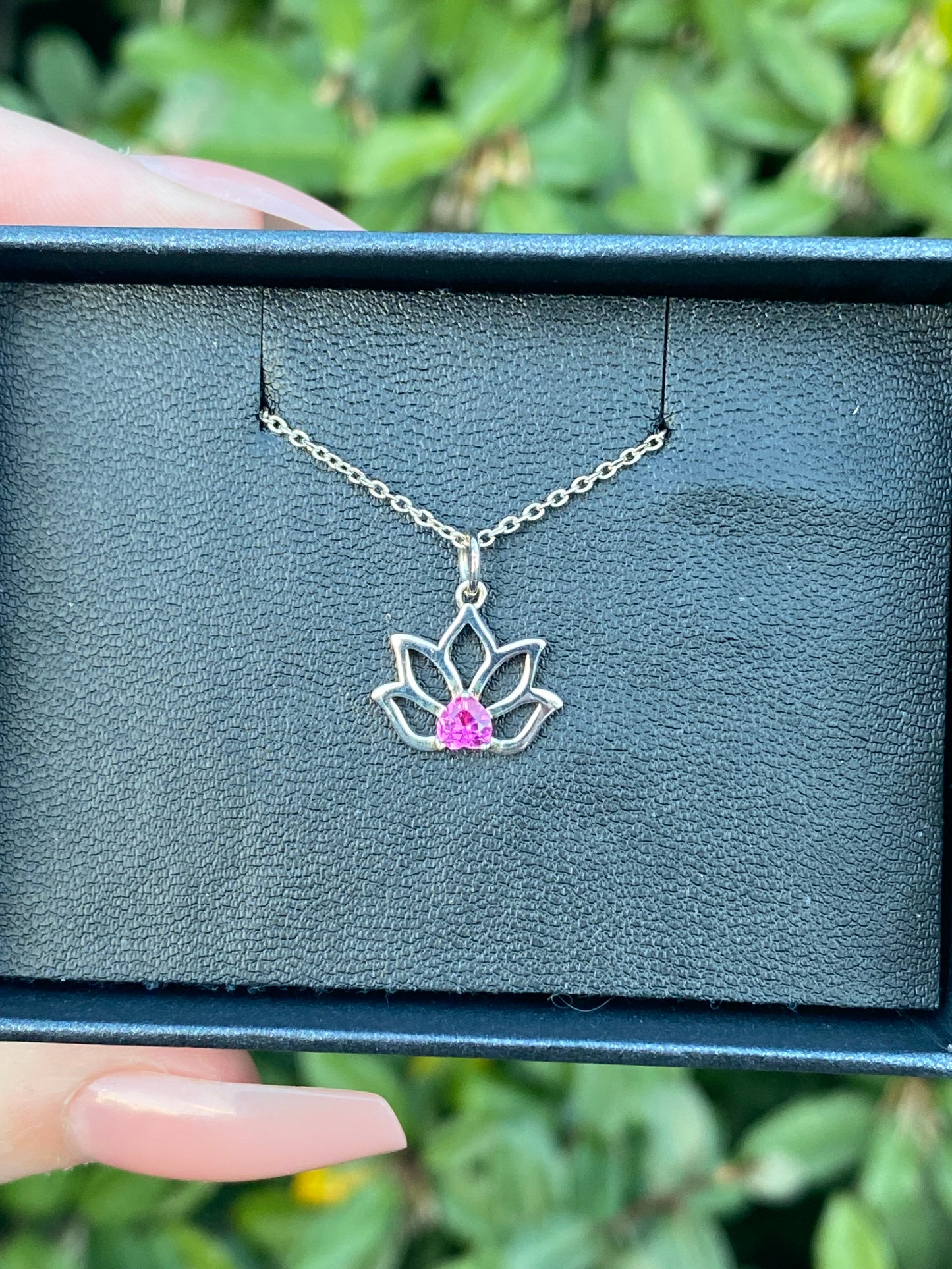 Sterling Silver 925 Lotus Necklace