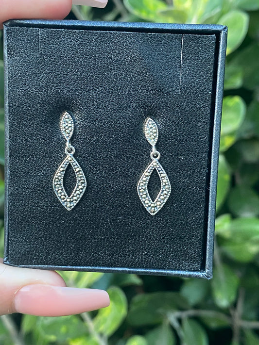 Sterling Silver 925 Marcasite Earring