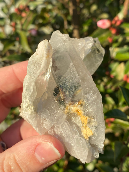 Lodolite in Clear Quartz Cluster - 151g