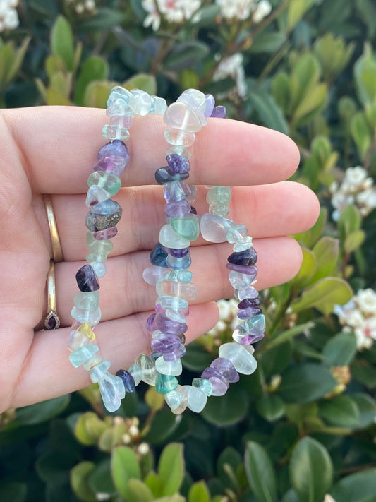 Fluorite Chip Bracelet