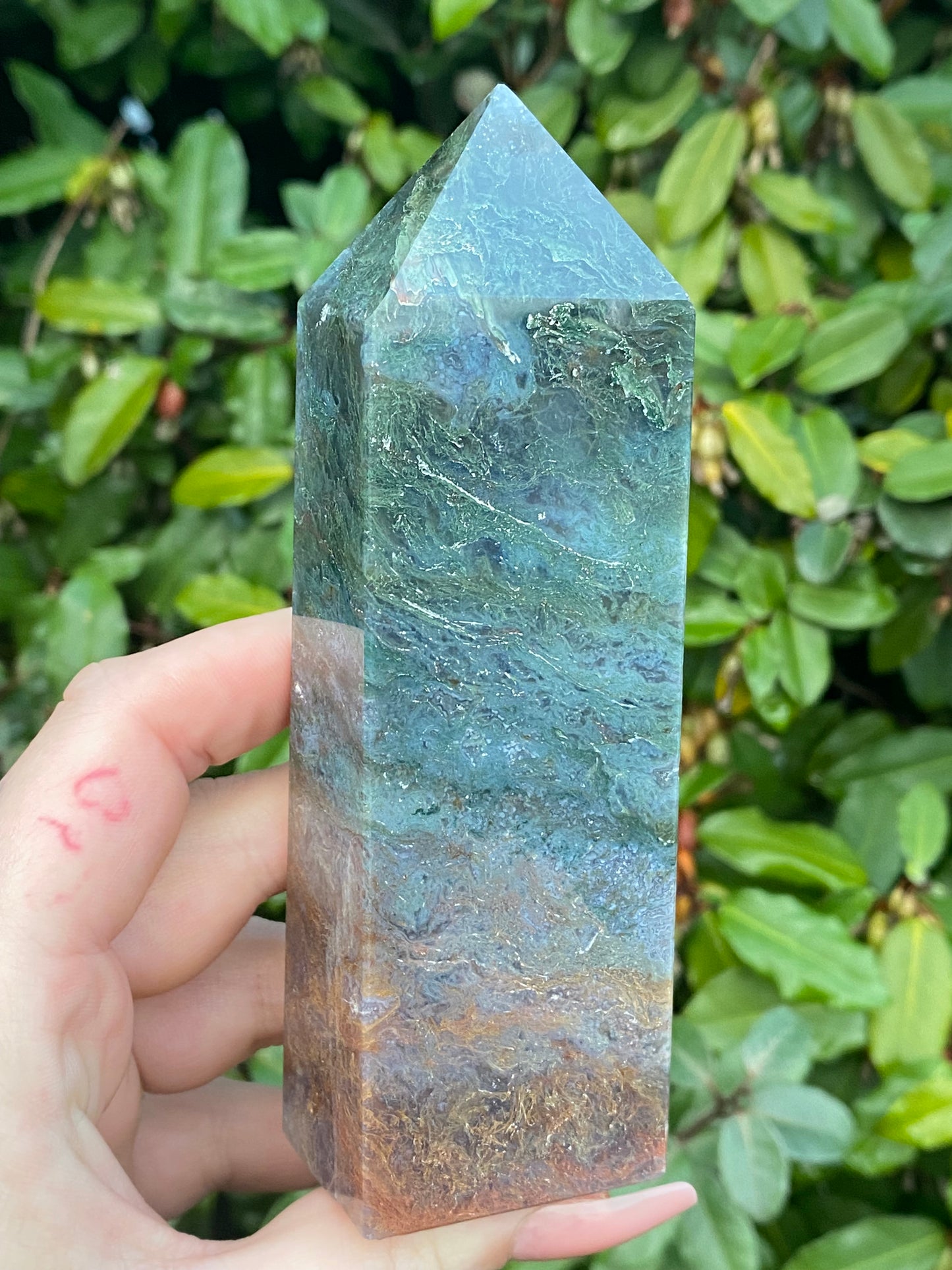 Moss Agate Tower - 314g