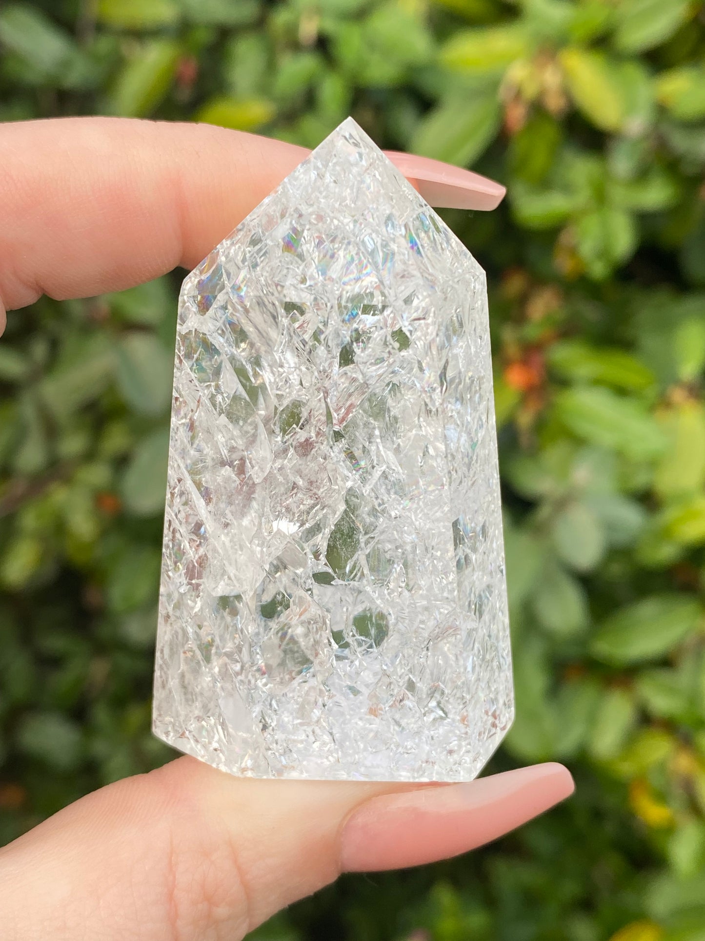 Crackle Quartz Polished Point - 78g