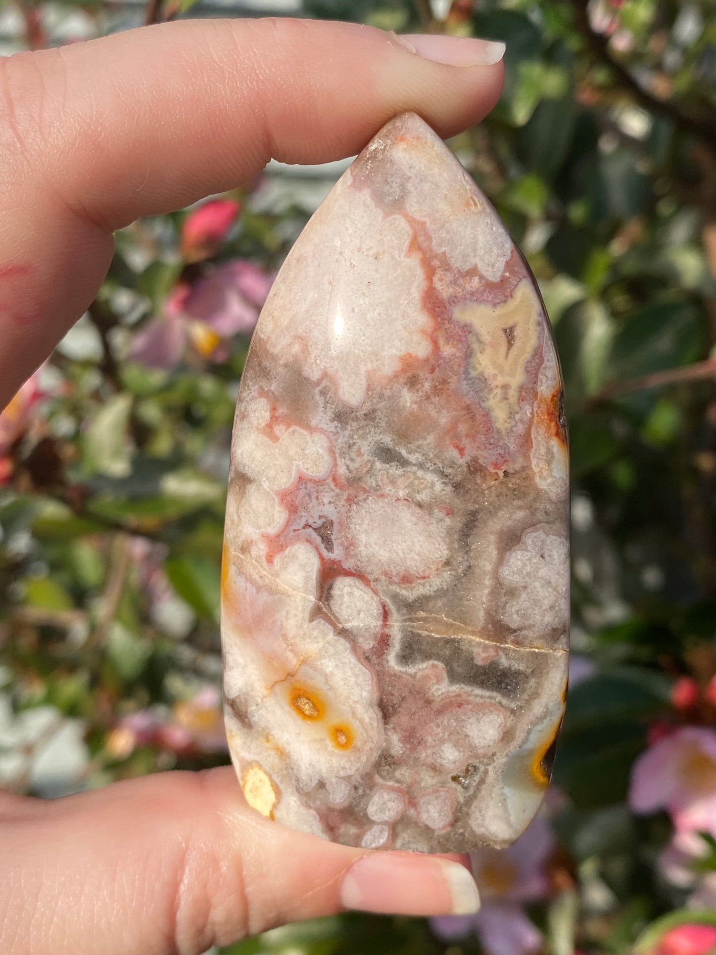 Drusey Flower Agate Flame