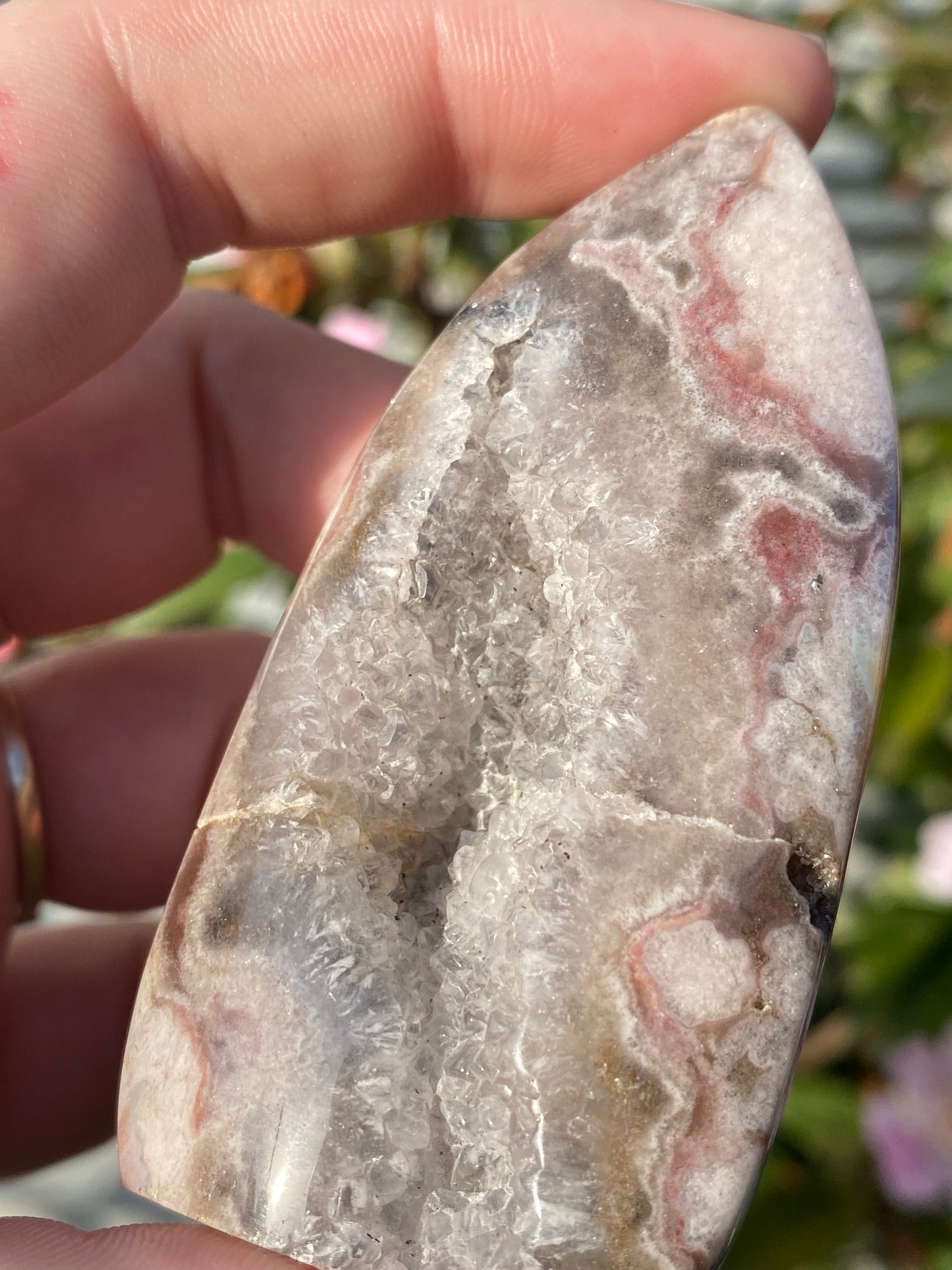 Drusey Flower Agate Flame