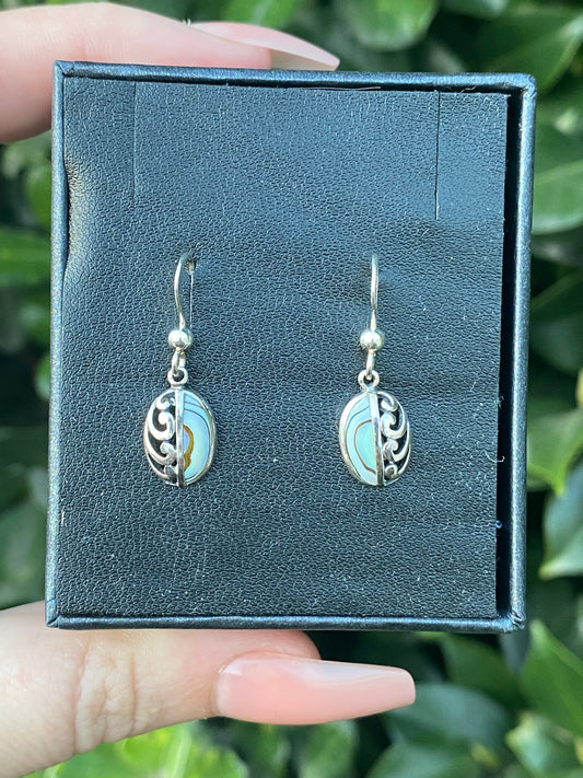 Sterling Silver 925 Paua Earring