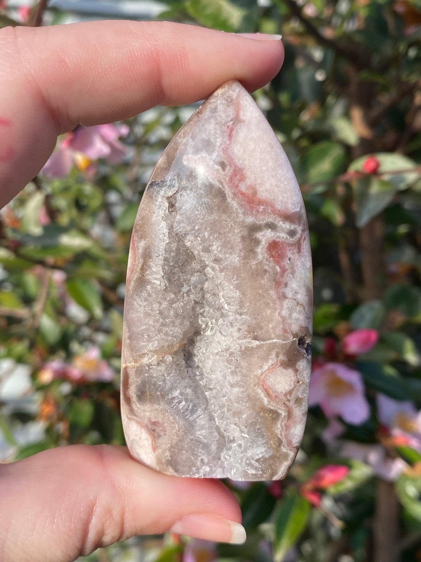 Drusey Flower Agate Flame