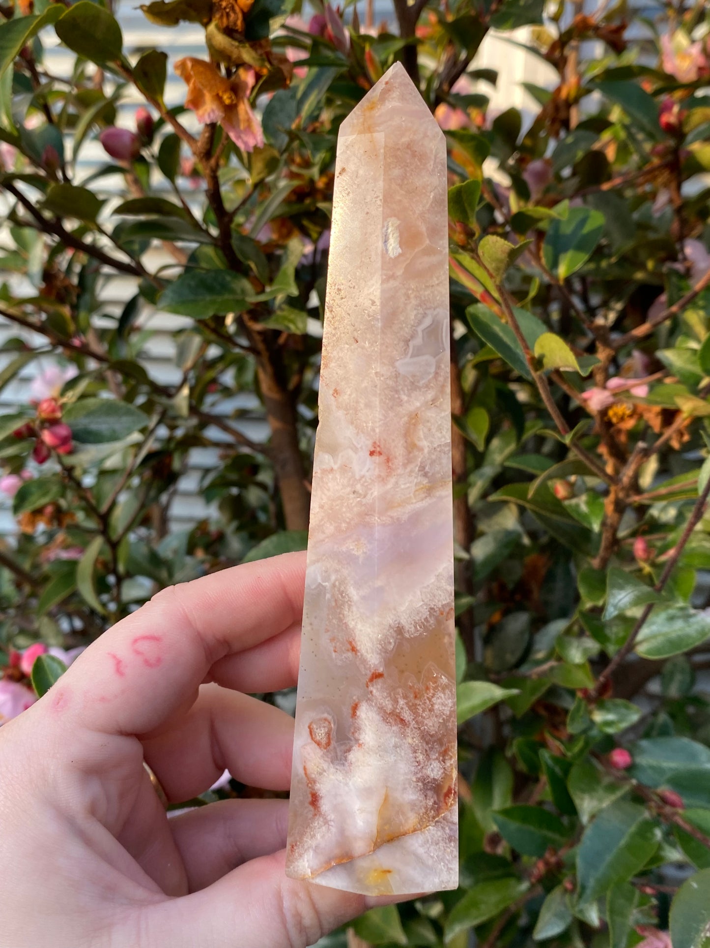 Flower Agate Tower - 262g