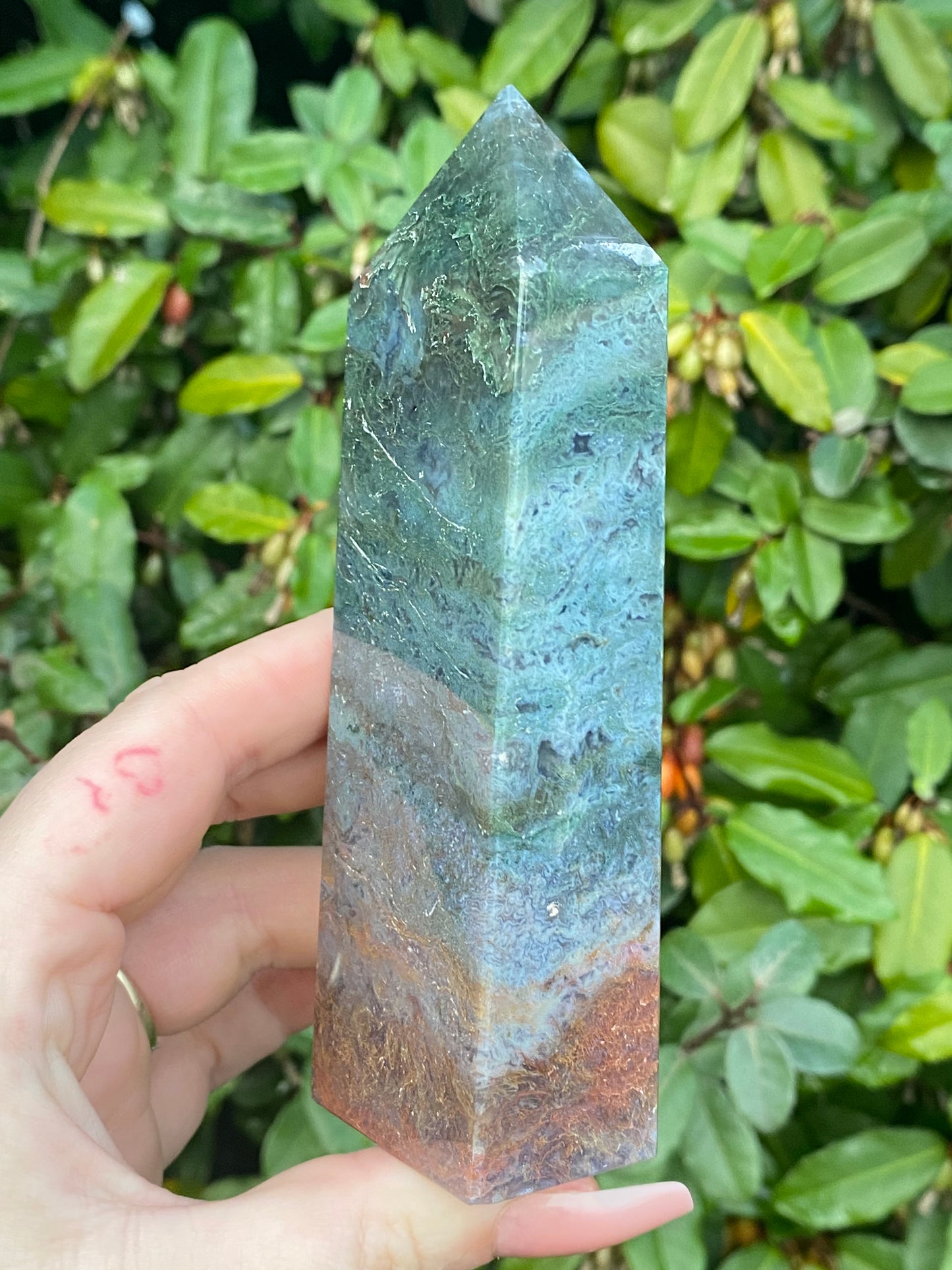 Moss Agate Tower - 314g