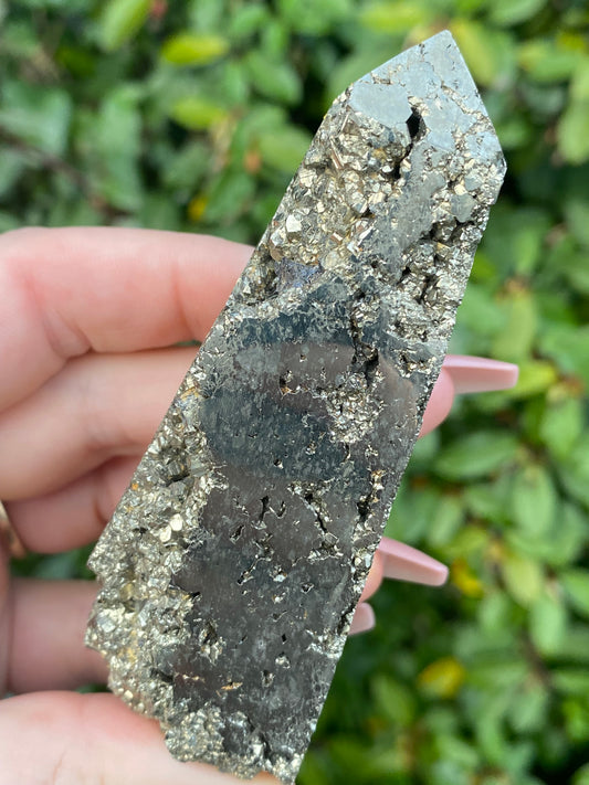 Pyrite Semi Polished Point - 223g