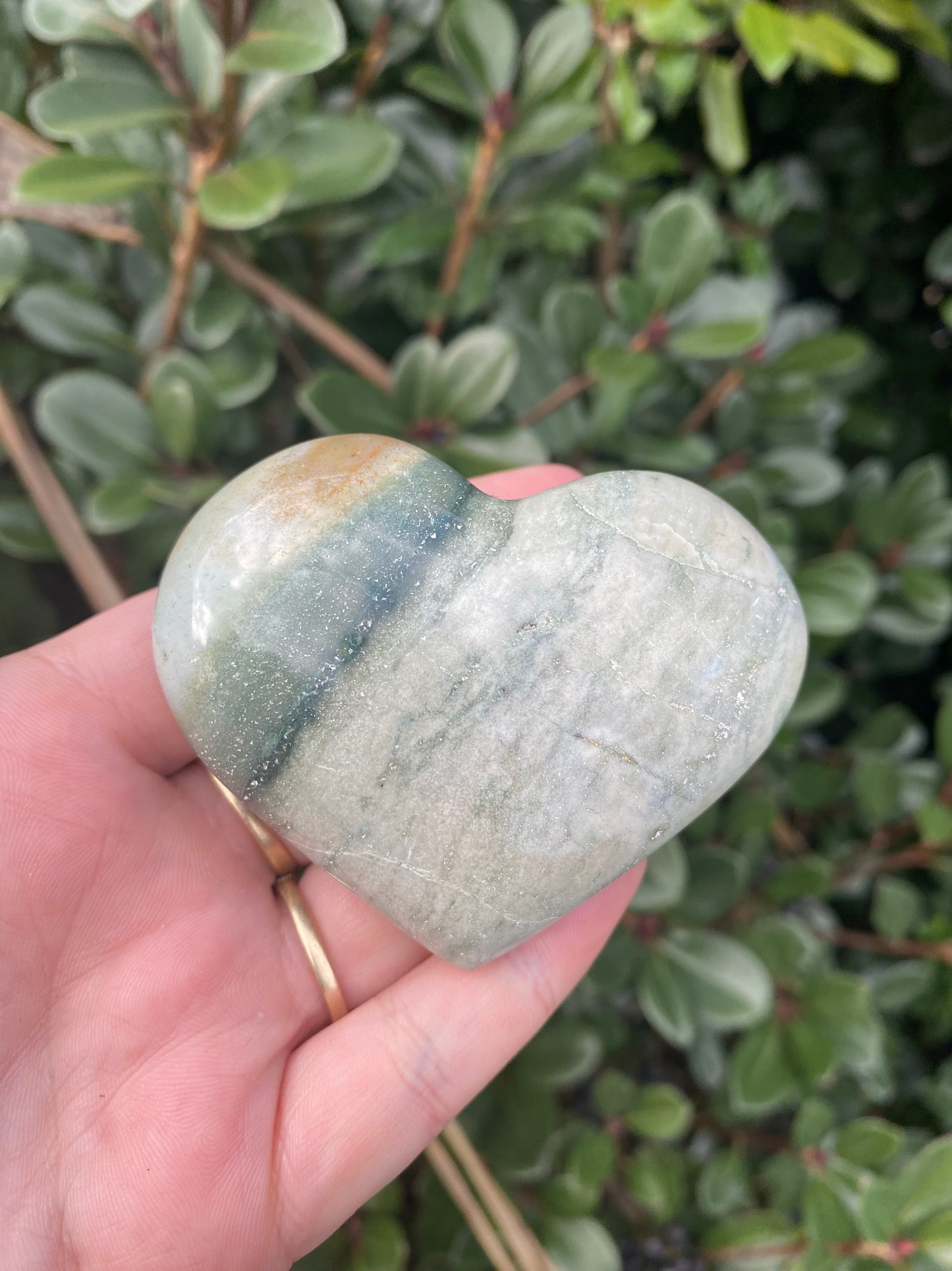 Ocean Jasper Large Heart 171g